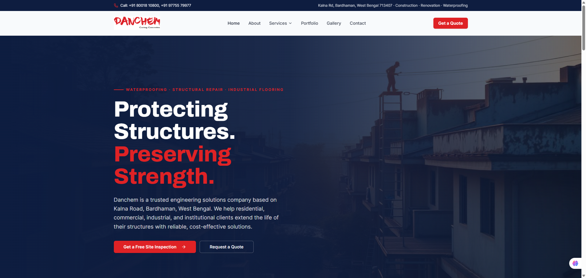 DANCHEM website thumbnail