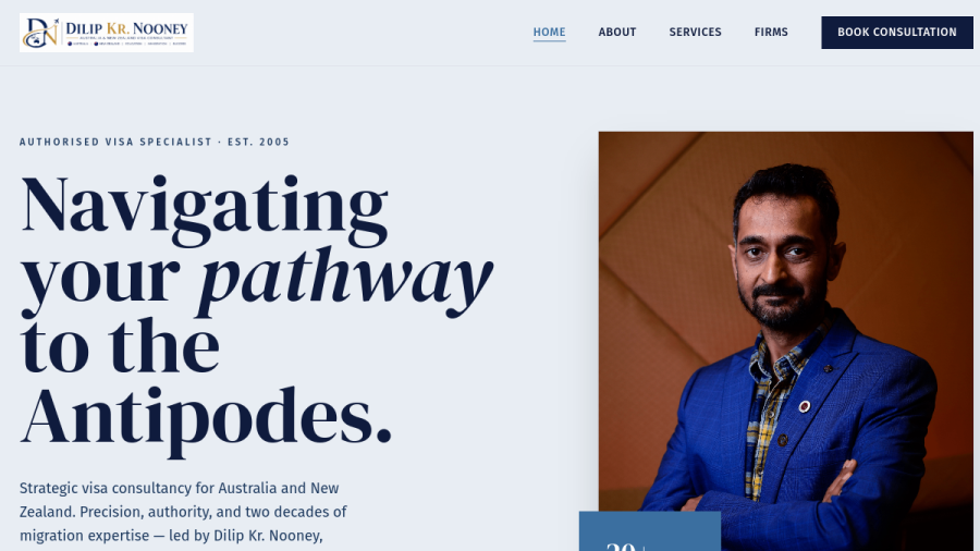 Dilip Kr. Nooney website thumbnail