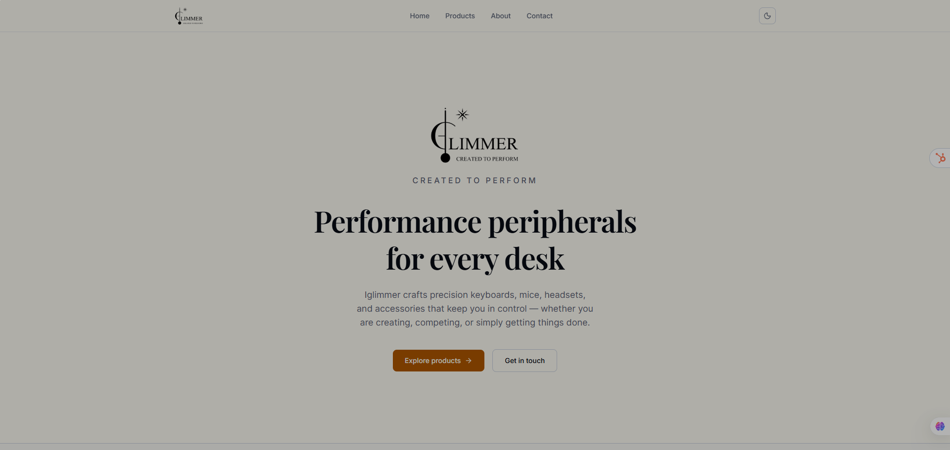 iGLimmer website thumbnail